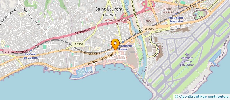 localisation de l'entreprise LE DOMAINE DE SAINT ANTOINE à SAINT-LAURENT-DU-VAR