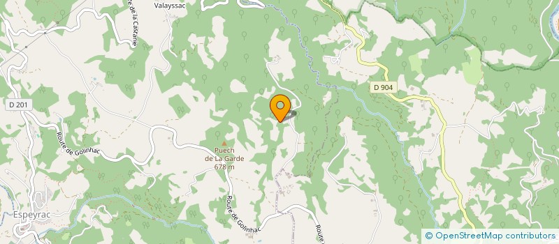 localisation de l'entreprise LE DOMAINE DE SARGET à ESPEYRAC