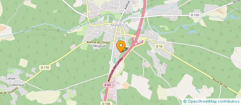 localisation de l'entreprise LE DOMAINE DE SARRAT à MAGESCQ