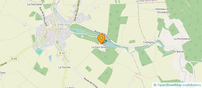 localisation de l'entreprise LE DOMAINE DE VENDOME  LA VILLE-AUX-CLERCS