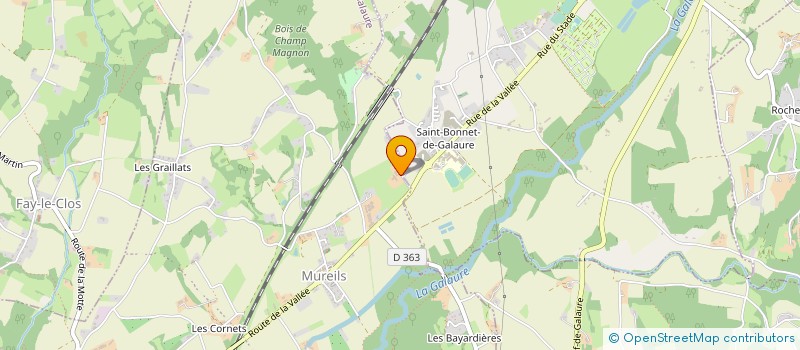 localisation de l'entreprise LE DOMAINE DE VENUS  SAINT-JEAN-DE-GALAURE