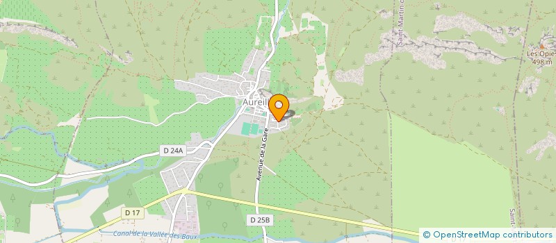 localisation de l'entreprise LE DOMAINE DES ALPILLES  AUREILLE