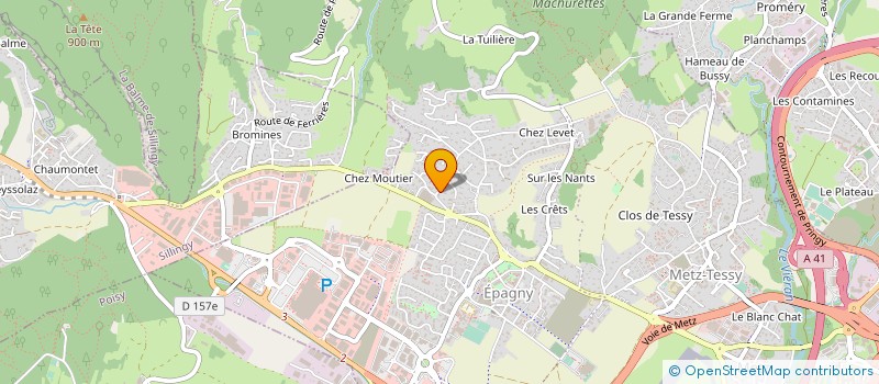 localisation de l'entreprise LE DOMAINE DES ANGES  EPAGNY METZ-TESSY