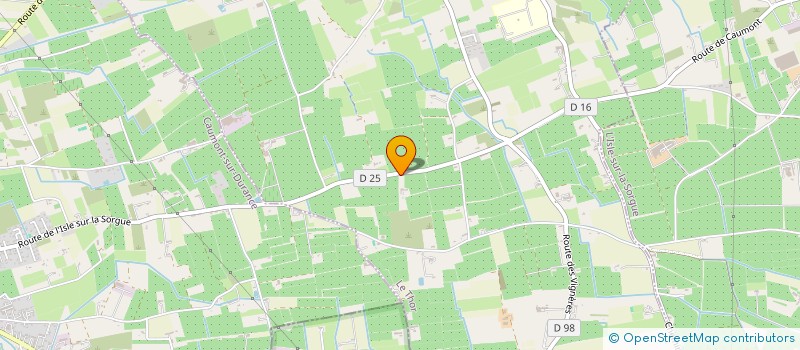 localisation de l'entreprise LE DOMAINE DES CARMES  LE THOR