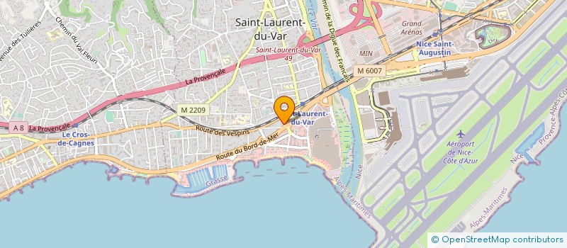 localisation de l'entreprise LE DOMAINE DES CAYRONS à SAINT-LAURENT-DU-VAR
