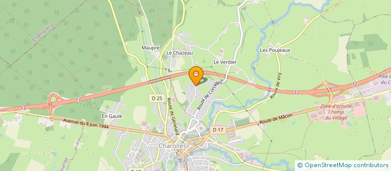 localisation de l'entreprise LE DOMAINE DES CHATS  CHAROLLES