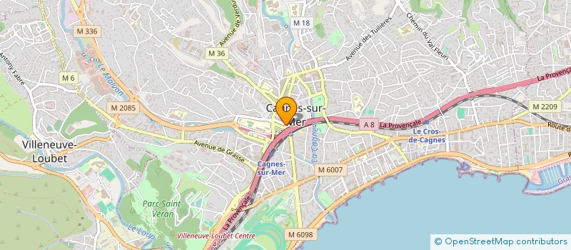 localisation de l'entreprise LE DOMAINE DES CUISINES à CAGNES-SUR-MER