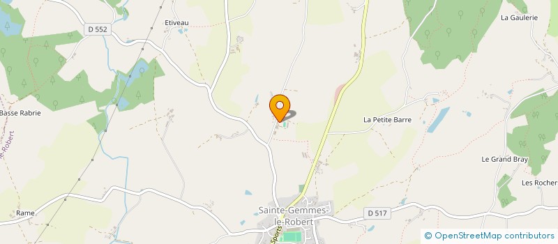 localisation de l'entreprise LE DOMAINE DES ECUYERS DE L'HISTOIRE  SAINTE-GEMMES-LE-ROBERT