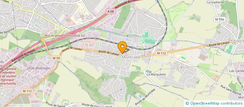 localisation de l'entreprise LE DOMAINE DES FONTAINES à MONTRABE
