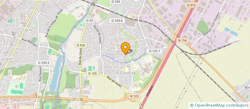 localisation de l'entreprise LE DOMAINE DES GENETS à LE COUDRAY