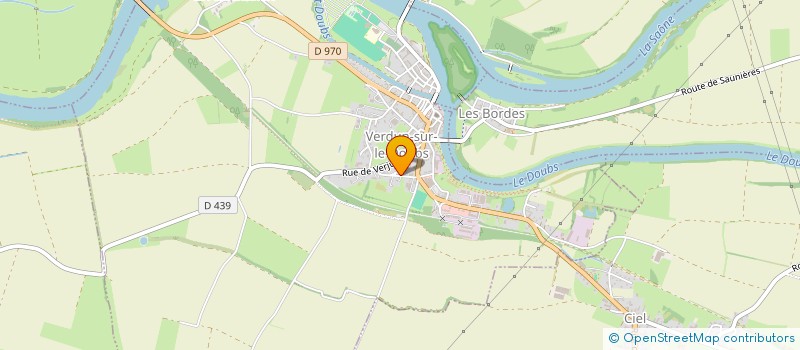 localisation de l'entreprise LE DOMAINE DES GLACES à VERDUN-SUR-LE-DOUBS