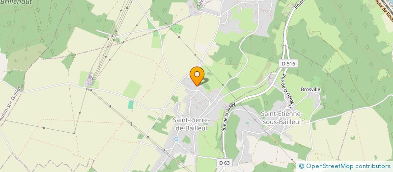 localisation de l'entreprise LE DOMAINE DES LOUPS  SAINT-PIERRE-DE-BAILLEUL