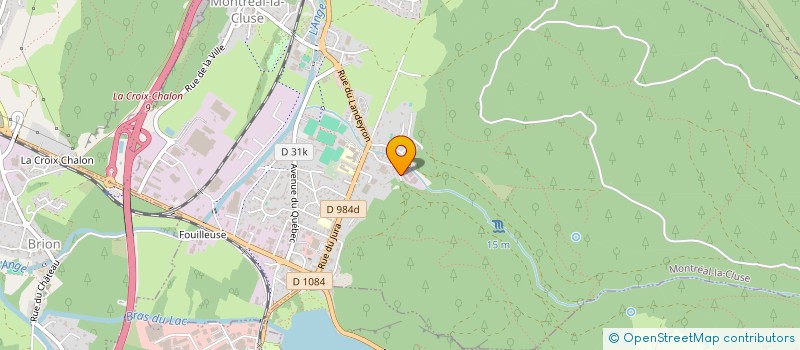 localisation de l'entreprise LE DOMAINE DES LOUPS  MONTREAL-LA-CLUSE