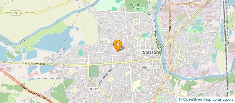 localisation de l'entreprise LE DOMAINE DES OURS à SOISSONS