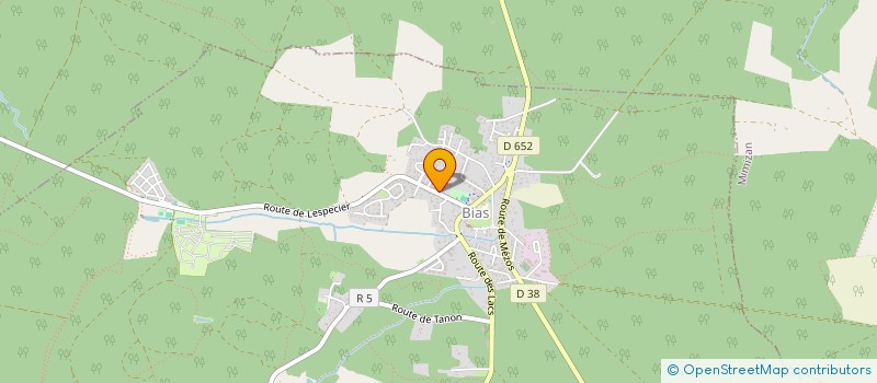 localisation de l'entreprise LE DOMAINE DES PINS D'OR  BIAS