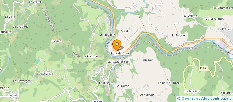 localisation de l'entreprise LE DOMAINE DES PLAINES à BERTIGNAT