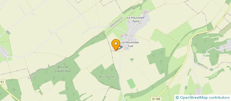 localisation de l'entreprise LE DOMAINE DES QUATRE PATTES à CREVECŒUR-LE-GRAND
