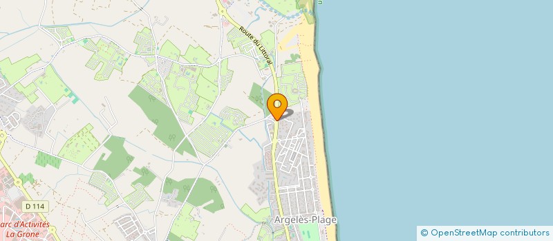 localisation de l'entreprise LE DOMAINE DES TAMARIGUIERS  ARGELES-SUR-MER