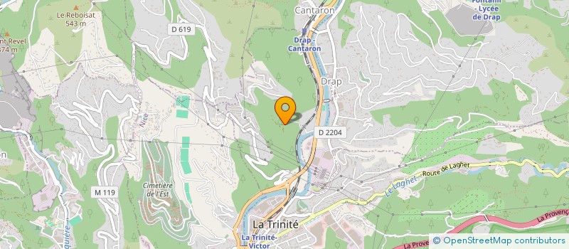 localisation de l'entreprise LE DOMAINE DES TERRES D'EZE à LA TRINITE