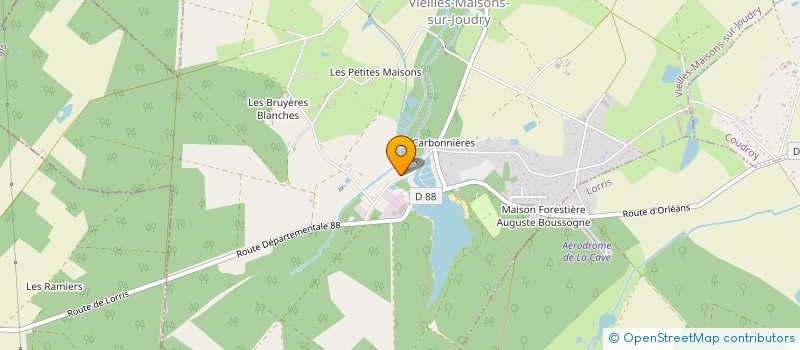 localisation de l'entreprise LE DOMAINE DES VIEUX CHENES à VIEILLES-MAISONS-SUR-JOUDRY