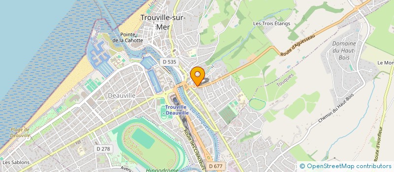 localisation de l'entreprise LE DOMAINE DU BAL à TROUVILLE-SUR-MER
