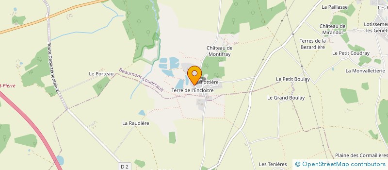localisation de l'entreprise LE DOMAINE DU BAS GUERET  BEAUMONT-LOUESTAULT