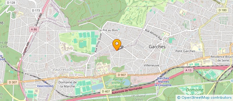 localisation de l'entreprise LE DOMAINE DU BOIS CLARY à GARCHES