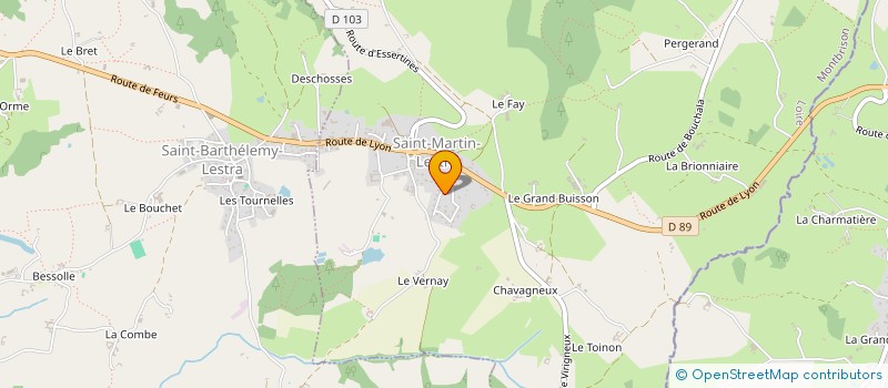 localisation de l'entreprise LE DOMAINE DU BONHEUR FLEURI  SAINT-MARTIN-LESTRA