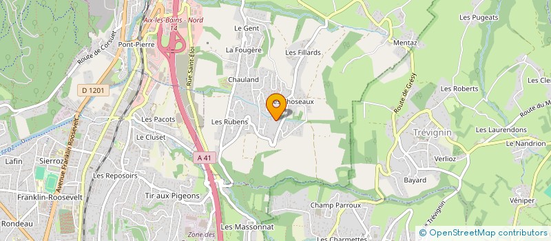 localisation de l'entreprise LE DOMAINE DU CHATEAU à LES ABRETS-EN-DAUPHINE
