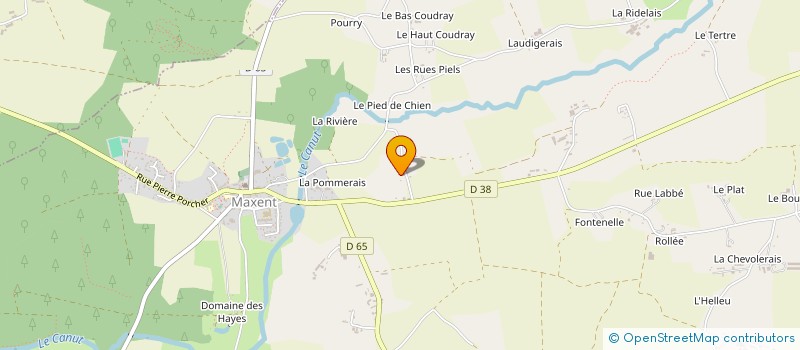 localisation de l'entreprise LE DOMAINE DU CHATEAU DE LAUNAY GUEN  MAXENT