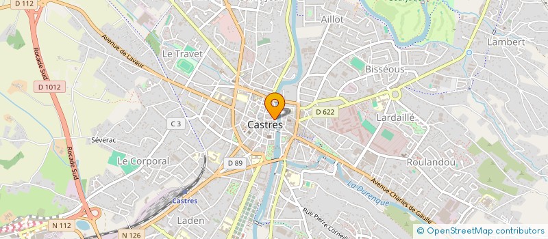 localisation de l'entreprise LE DOMAINE DU CHATEAU DE LAVERGNE  CASTRES