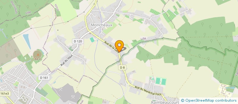 localisation de l'entreprise LE DOMAINE DU CHENE DES PRES à MONCHEAUX