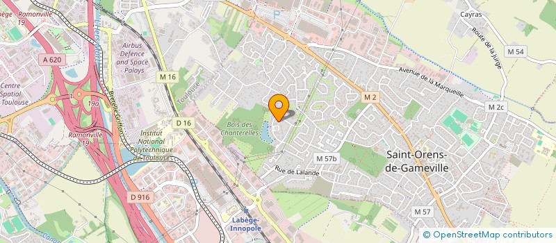 localisation de l'entreprise LE DOMAINE DU CROS-MALRIC  SAINT-ORENS-DE-GAMEVILLE