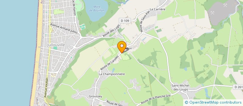 localisation de l'entreprise LE DOMAINE DU HAMEL à JULLOUVILLE