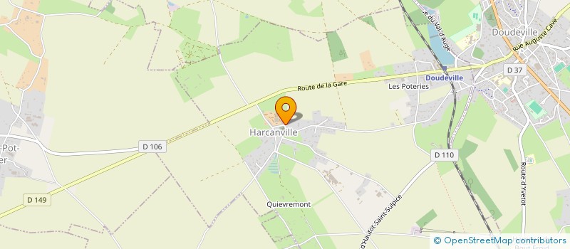 localisation de l'entreprise LE DOMAINE DU MANOIR D'AUFFAY  OHERVILLE