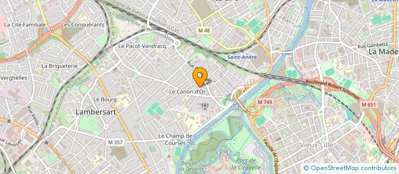 localisation de l'entreprise LE DOMAINE DU MONT VERT à LAMBERSART