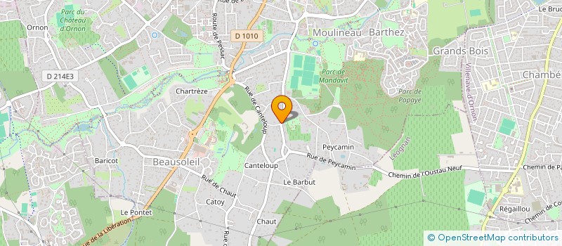 localisation de l'entreprise LE DOMAINE DU MOULINEAU à GRADIGNAN