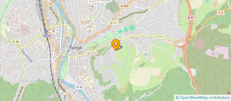 localisation de l'entreprise LE DOMAINE DU POINT DE VUE à EPINAL