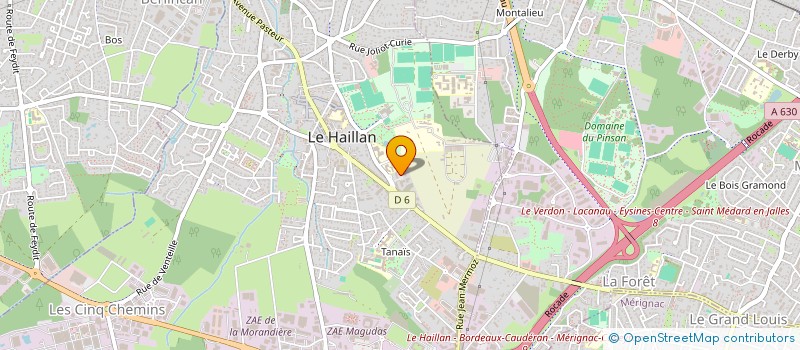 localisation de l'entreprise LE DOMAINE DU PRE VERT  LE HAILLAN