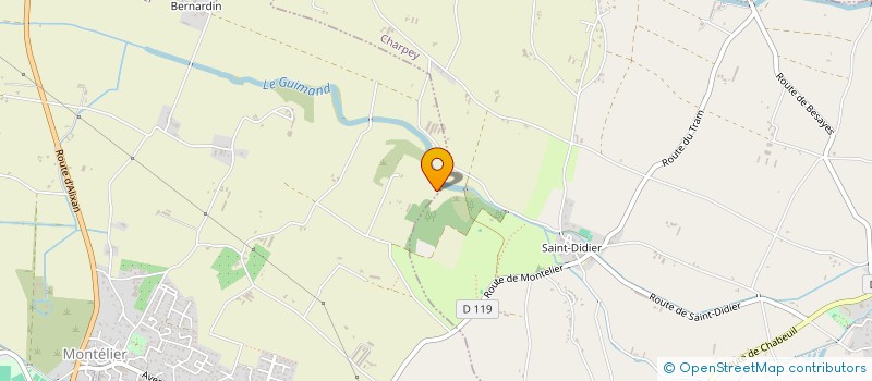 localisation de l'entreprise LE DOMAINE DU PRIEURE à MONTELIER