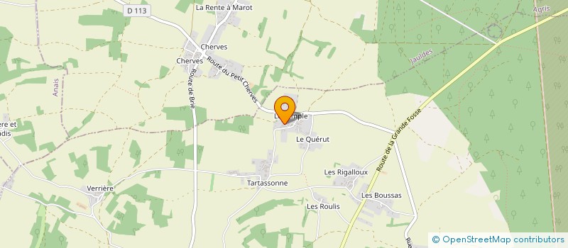 localisation de l'entreprise LE DOMAINE DU TEMPLE à BRIE