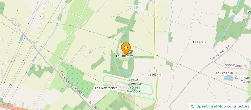 localisation de l'entreprise LE DOMAINE DU THIEMAY  FAY-DE-BRETAGNE