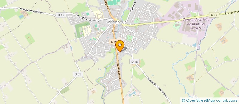 localisation de l'entreprise LE DOMAINE DU VELO à WORMHOUT