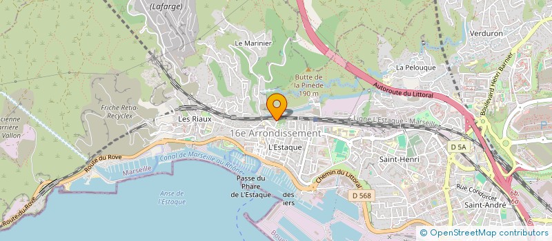 localisation de l'entreprise LE DOMAINE DU VIEUX PIN à MARSEILLE 16