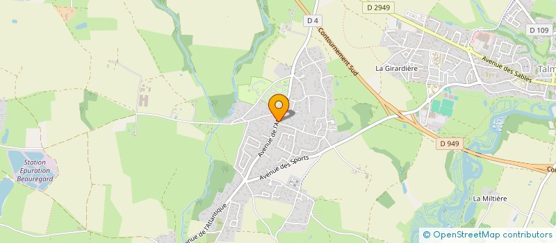 localisation de l'entreprise LE DOMAINE DU VIEUX PRESSOIR à TALMONT-SAINT-HILAIRE