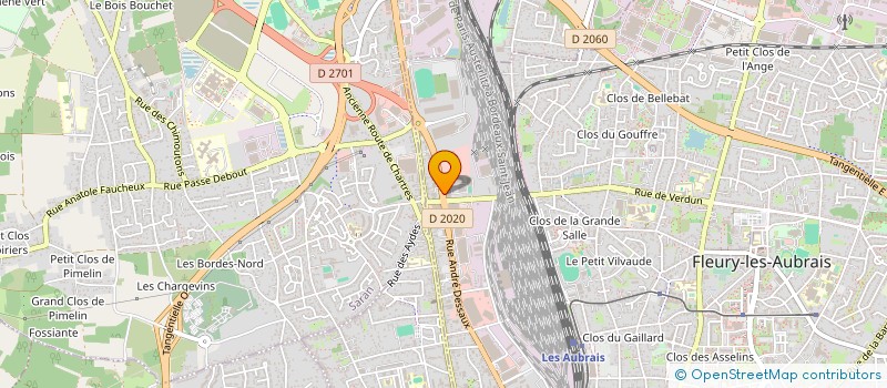 localisation de l'entreprise LE DOMAINE FLEURI à FLEURY-LES-AUBRAIS