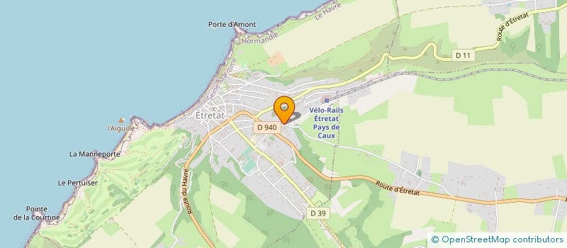 localisation de l'entreprise LE DOMAINE SAINT CLAIR à ETRETAT