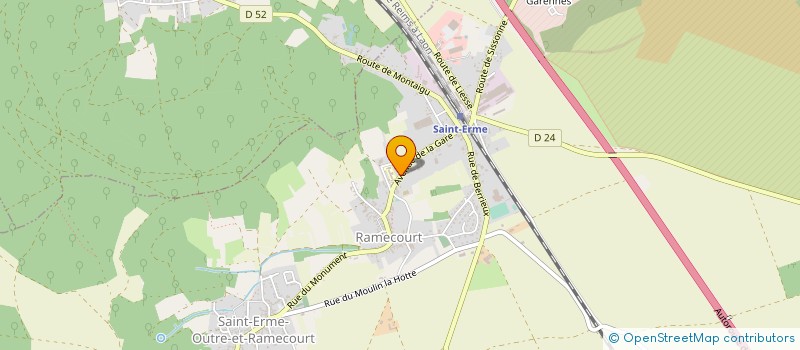 localisation de l'entreprise LE DOMAINE SAINT-ERMOIS  SAINT-ERME-OUTRE-ET-RAMECOURT