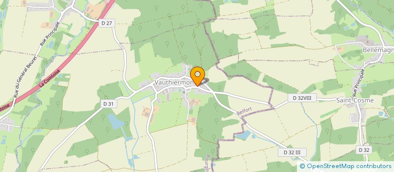 localisation de l'entreprise LE DOMAINE SAINT LOUP à VAUTHIERMONT