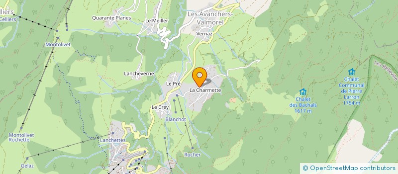 localisation de l'entreprise LE DOMAINE SKIABLE DE VALMOREL à LES AVANCHERS-VALMOREL